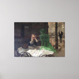 Viktor Oliva - Absinthe Drinker (1901) Canvastryck