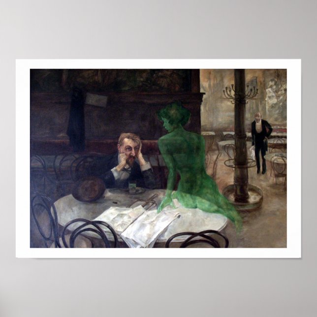 Viktor Oliva The Absinthe Drinker Poster (Framsidan)
