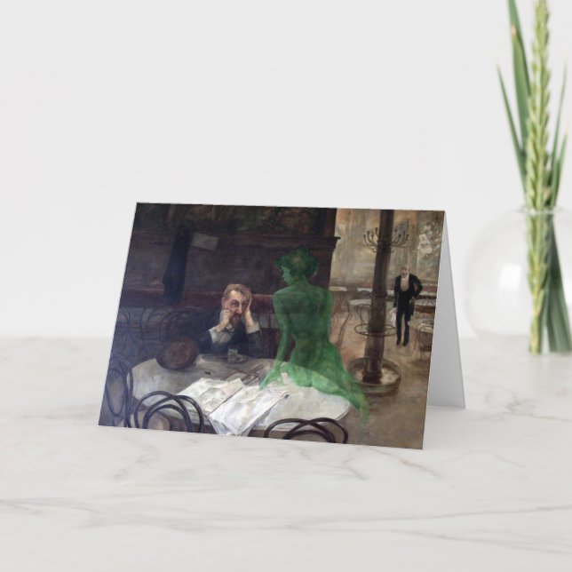 Viktor Oliva The Absinthe Drinker Poster Kort (Framsida)