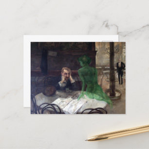 Viktor Oliva The Absinthe Drinker Vykort