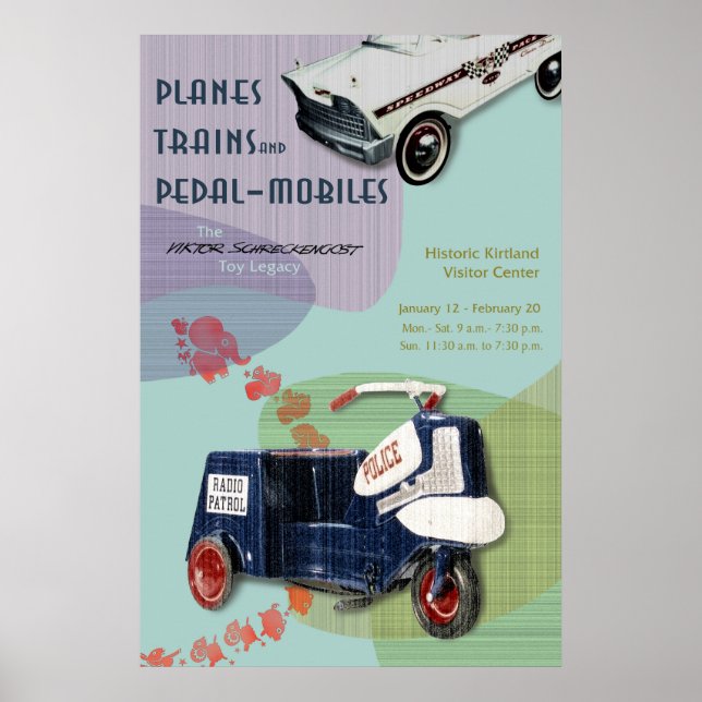 Viktor Schaudengost Leksak Show Poster (Framsidan)