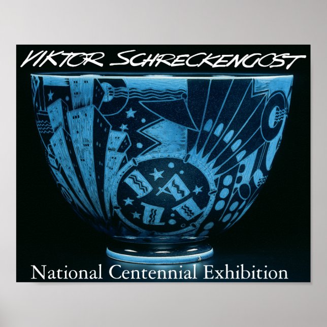 Viktor Schaudengost New York Jazz Bowl Poster (Framsidan)