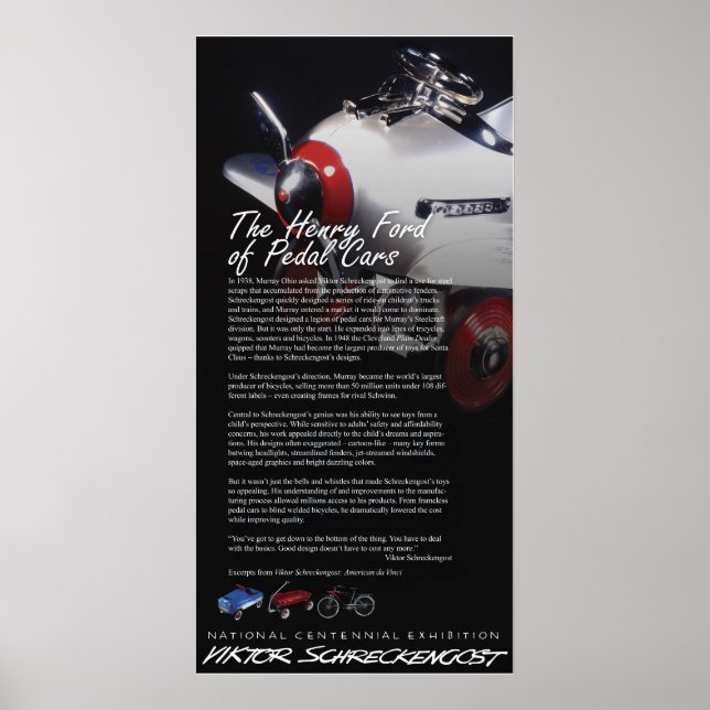 Viktor Schaudengost Pedal Car Legacy Poster (Framsidan)