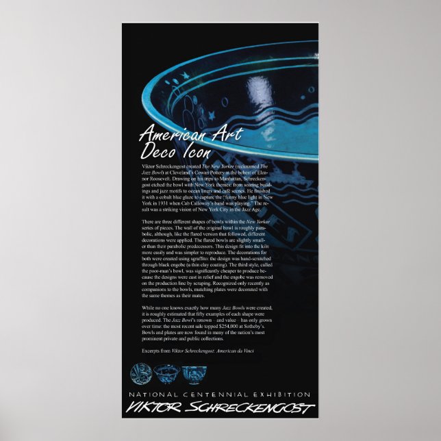 Viktor Schaudengosts Iconic Jazz Bowl Poster (Framsidan)