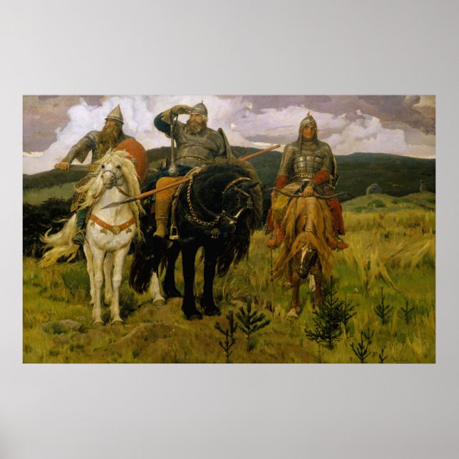 Viktor Vasnetsov, Б о г а т ы р Poster (Framsidan)