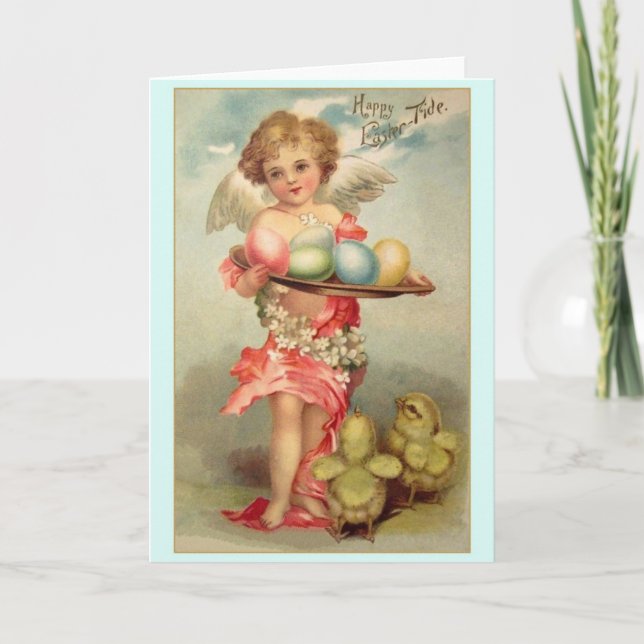 Viktorian Angel Påsk Greeting Card Helgkort (Framsida)