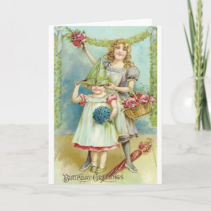 Viktorian Birthday Greetings Birthday Card Kort