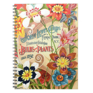 Viktorian Botanian Sparaxis Blommigt - bärbar dato Anteckningsbok