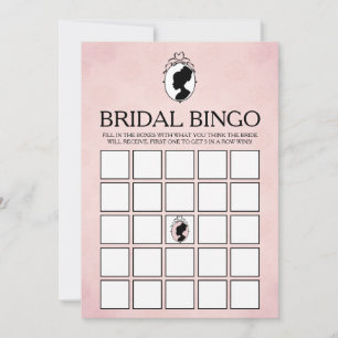 Viktorian Cameo Möhippa Bingo-spelkort Inbjudningar