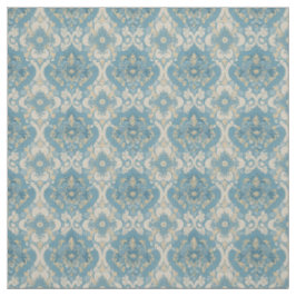 Viktorian Era Design Blue & Gult Tyg