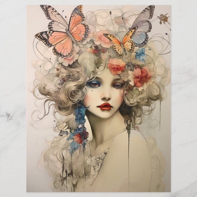 Viktorian Era Elegance Scrapbook Papper (Framsida)