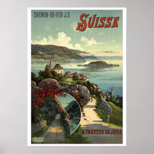 Viktorian Era Schweiz Turismresor Poster