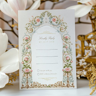 Viktorian Garden Wedding OSA-inbjudan Inbjudningar