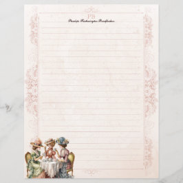 Viktorian Gossip Girls Monogram-lint stationeri