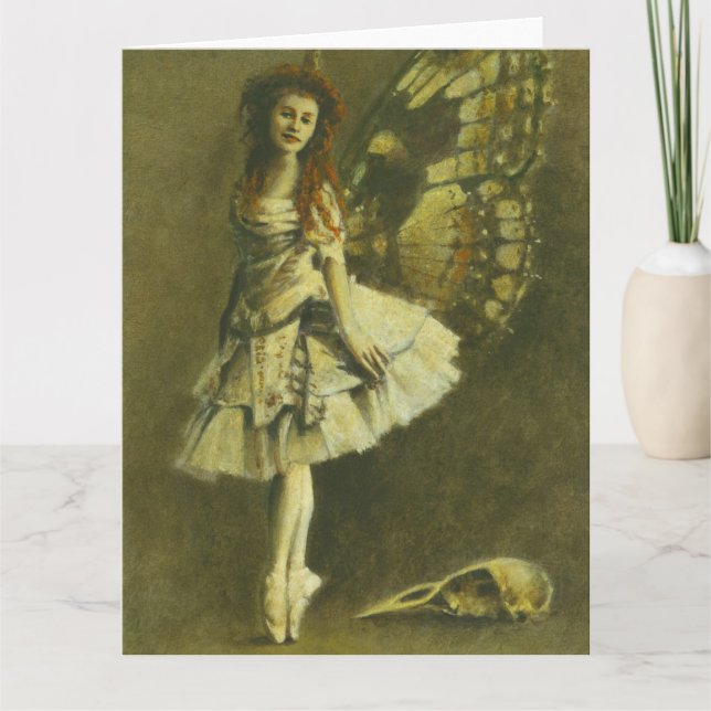 Viktorian Gothic Fairy Large Hälsning Card Kort (Framsida)