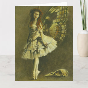 Viktorian Gothic Fairy Large Hälsning Card Kort