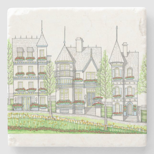 Viktorian Home Marble Underlägg (Framsidan)