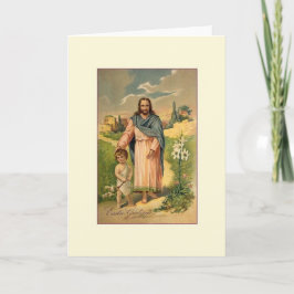 Viktorian Jesus Religiösa Påsk Greeting Card Helgkort