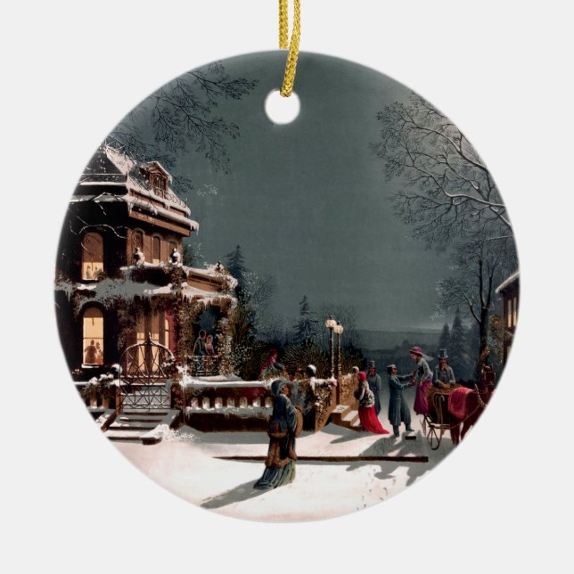 Viktorian jul Party Ornament (Framsidan)