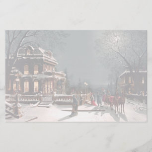 Viktorian jul Party Stationery Brevpapper