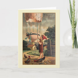Viktorian Påsk-hälsningskort Helgkort