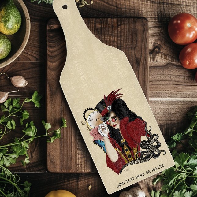 Viktorian Red Steampunk Black Octopus (Skapare uppladdad)