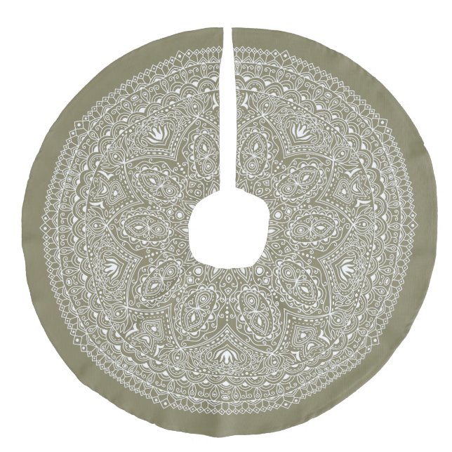 Viktorian, Vita Snöre-Julgranen Skirt Julgransmatta Fusklinne (Framsidan)