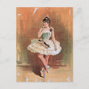 Viktoriansk ballerina (1890) vykort