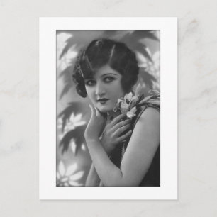 Viktoriansk bedövning i svartvitt vykort