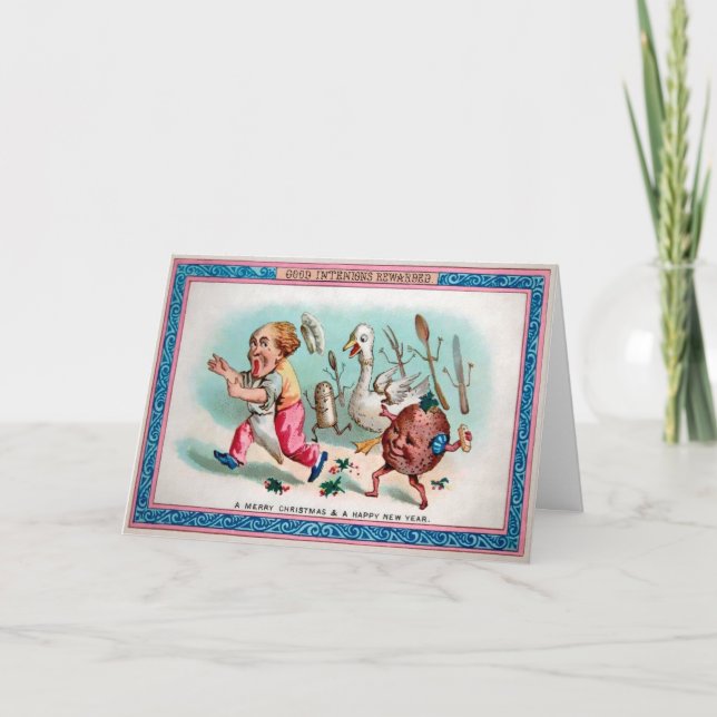 Viktoriansk Bra - julkort Helgkort (Framsida)