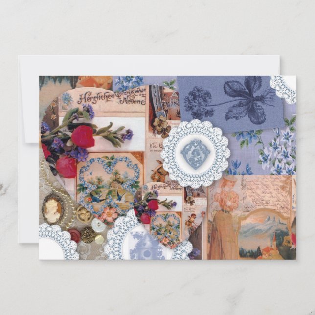 Viktoriansk bröllopsinbjudan inbjudningar (Framsida)