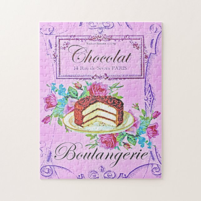 Viktoriansk chokladkaka pussel (Vertikal)