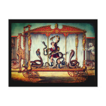 Viktoriansk cirkusutställning av vintage