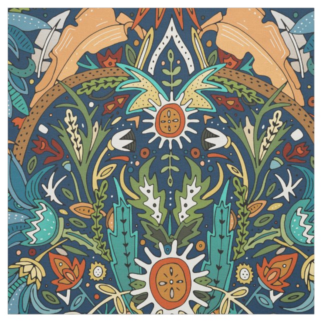 Viktoriansk damm midnatt tyg (Provkarta)