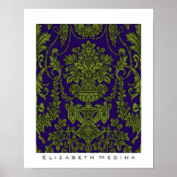 Viktoriansk design ~ Poster/Skriv ut 11 x 13,53
