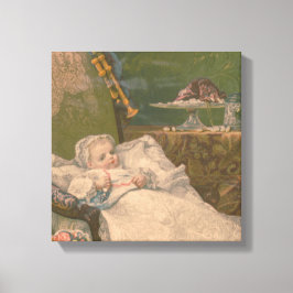 Viktoriansk elegans: En bebis värld Canvastryck