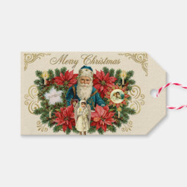 Viktoriansk Jul i Vintage-stil Presentetikett