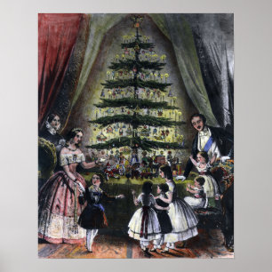 Viktoriansk jul poster