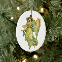 Viktoriansk julängel, Gloria in Excelsis Deo Julgransprydnad Keramik