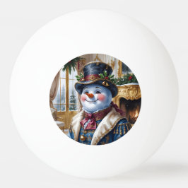 Viktoriansk juldesign i Snögubbe Pingisboll