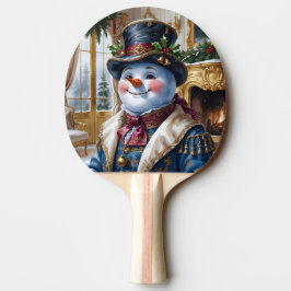 Viktoriansk juldesign i Snögubbe Pingisracket