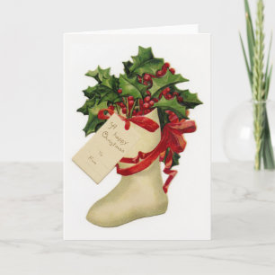 Viktoriansk julklapp och Holly Helgkort