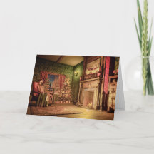 Viktoriansk julkort i gammaldags stil