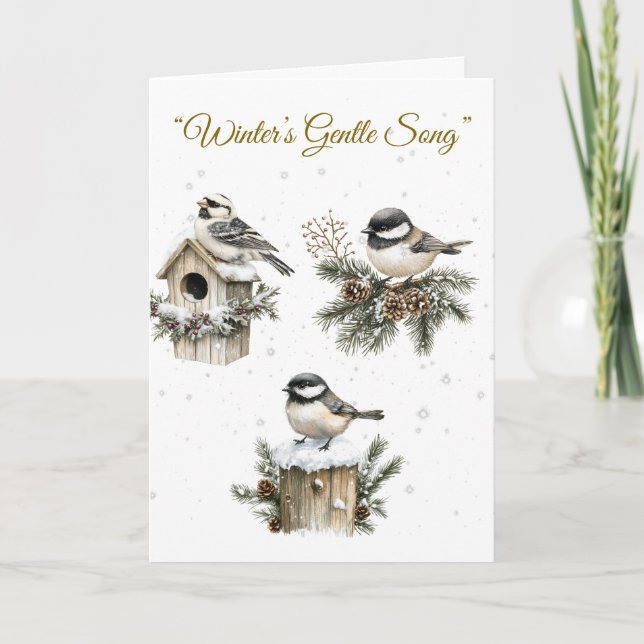 Viktoriansk julkort i prakt helgkort (Framsida)