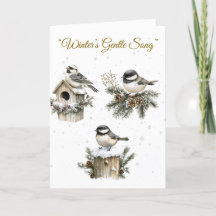 Viktoriansk julkort med faltet motiv - praktkort