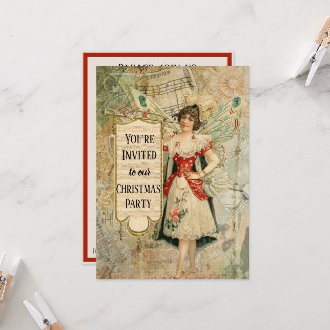 Viktoriansk julsagomusik inbjudningar (Fram/Back In Situ)