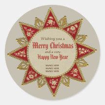 Viktoriansk julstjärna Golden-prydnadsföremål CC09