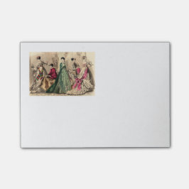 Viktoriansk klänning med Rosa Bow Post-it Block