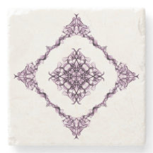 Viktoriansk Lila Fractal Diamond Design