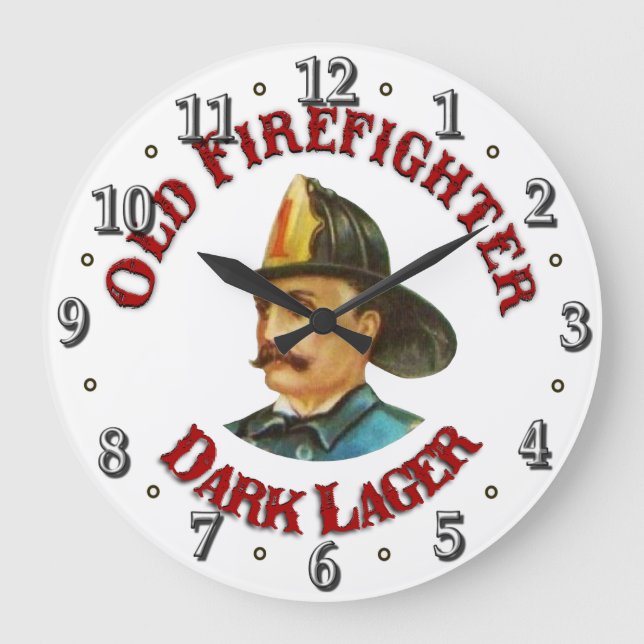 Viktoriansk Mörk Lager Clock Stor Klocka (Framsida)